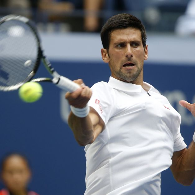Novak Djokovic因對手退賽輕鬆晉級美網男單第4輪。(達志影像)