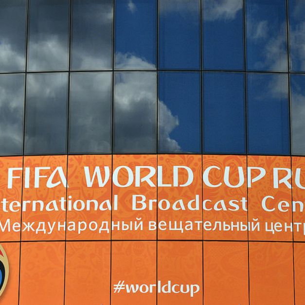 2018年世界盃國際轉播中心。（AFP授權）