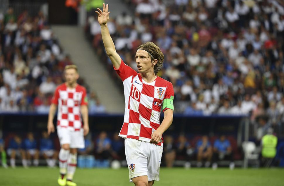 克羅埃西亞隊長Luka Modric認為球員應該要驕傲抬頭。（達志影像）