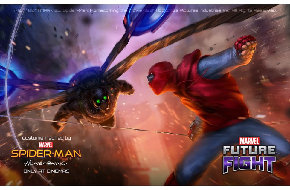 搭上​電影熱潮，《MARVEL未來之戰》推出蜘蛛人反派角色。（網石遊戲提供）