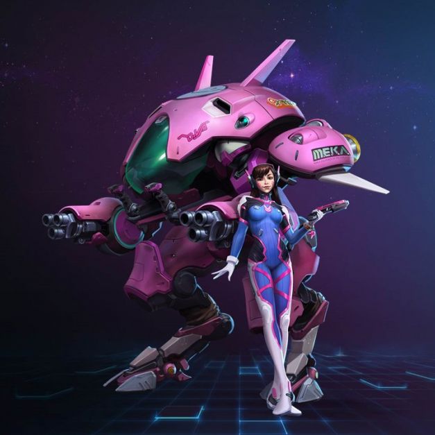機甲美少女D.Va正式加入《暴雪英霸》。（Blizzard Entertainment提供）