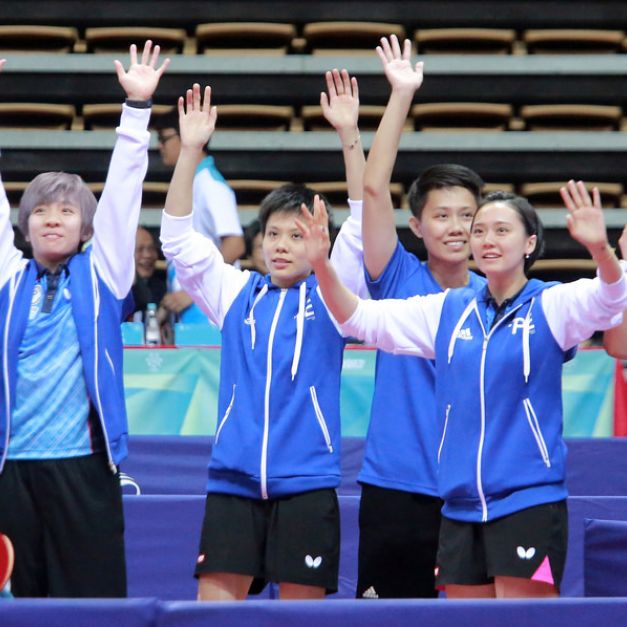 中華桌球女團。（組委會提供）